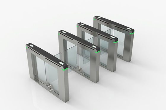 Swing Gate 10mm Glass ประตูหมุน ความปลอดภัย Systems Manual Stainless Steel